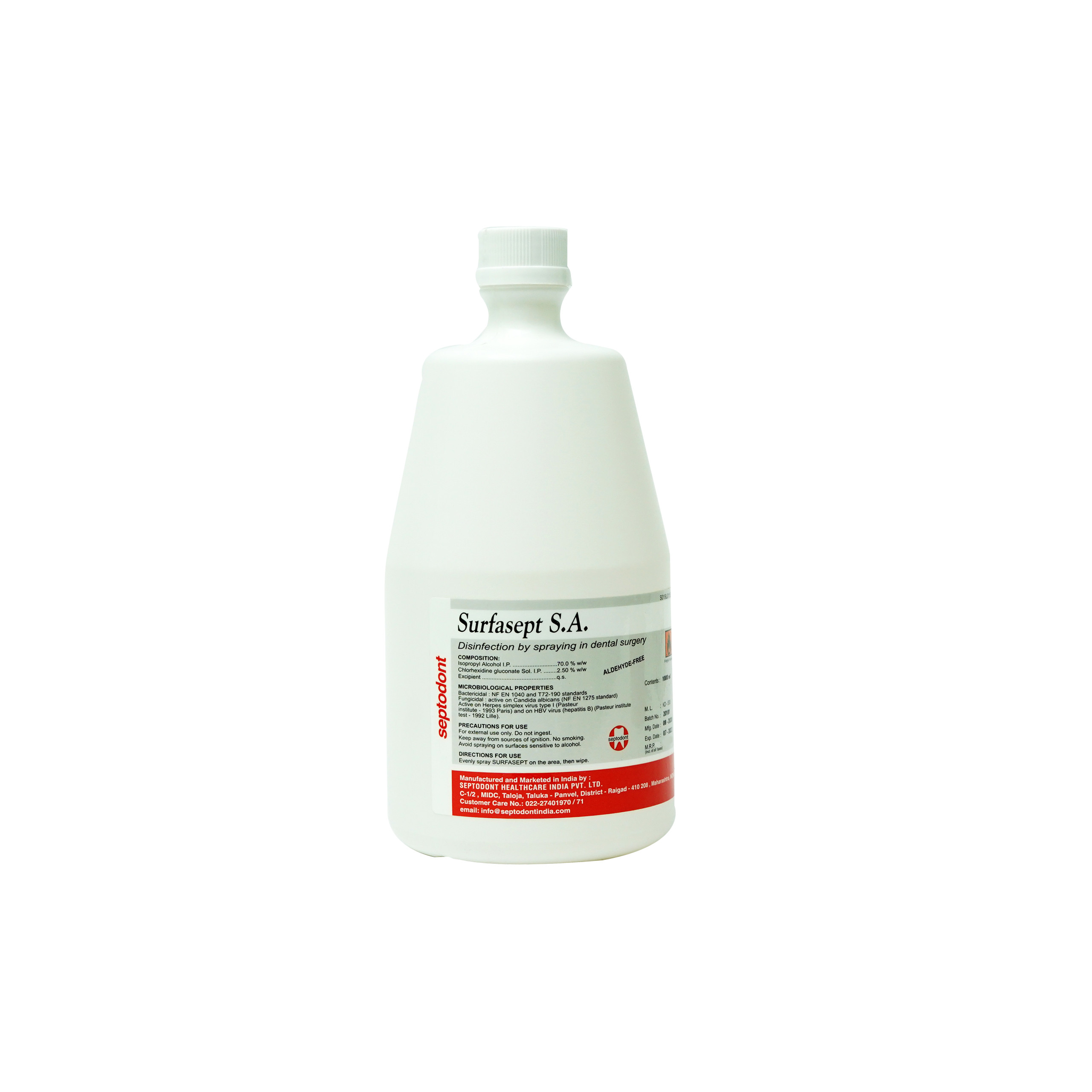 Septodont Surfasept S.A. Surface Disinfection 1 Ltr